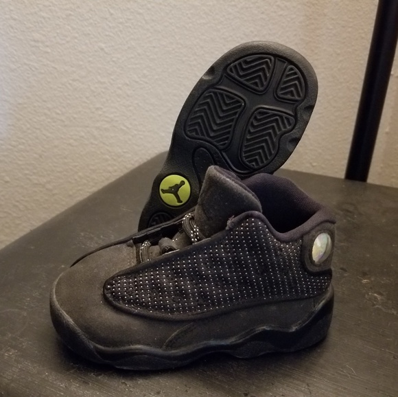 jordan retro 13 toddler black